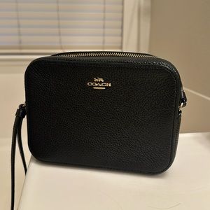 Coach pebbled leather crossbody bag